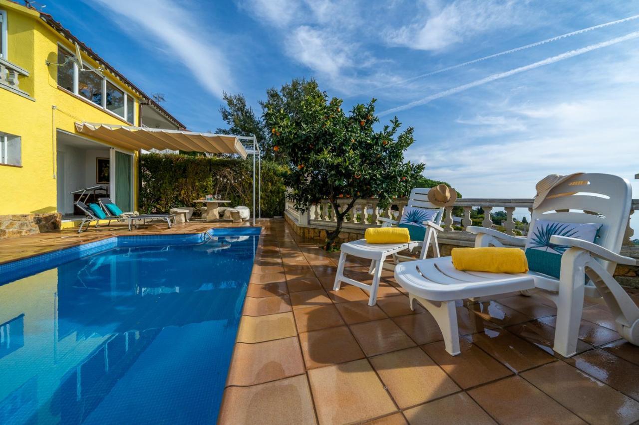 Villa Vista Lux, Piscina Privada Y Zona Exterior Con Vista Mar Tossa de Mar Eksteriør billede
